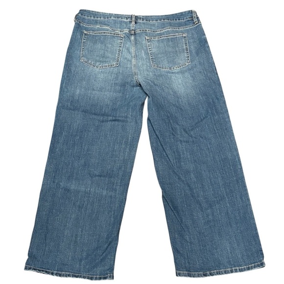 Rebecca Minkoff Blue Flare Wide leg High Waist Jeans Size 16 - Picture 2 of 10